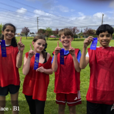 CDGM Track and Field Event. First Place in Relay Race.